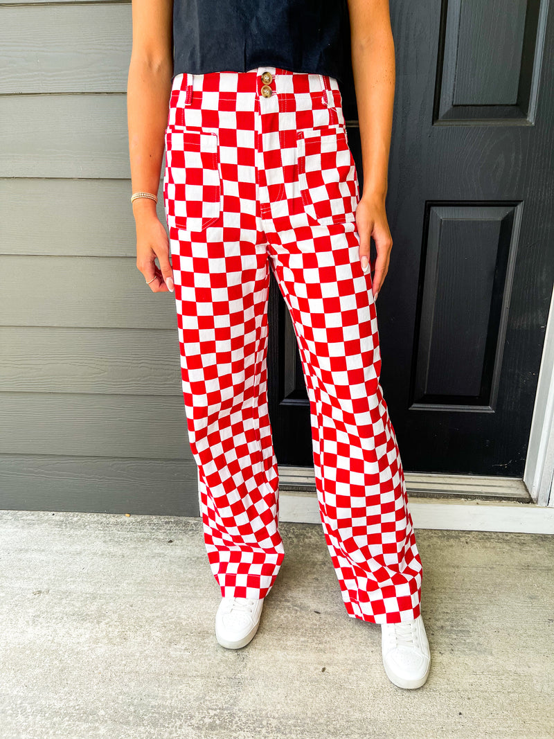 Demi Checkered Pants