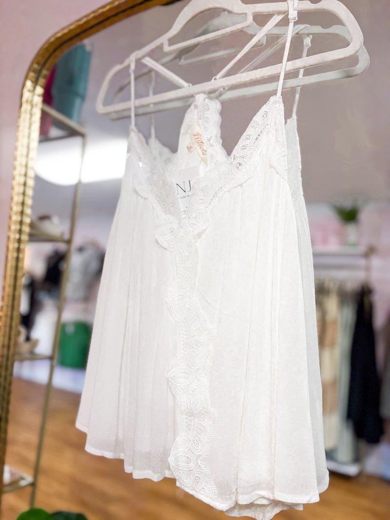 White Lace Tank