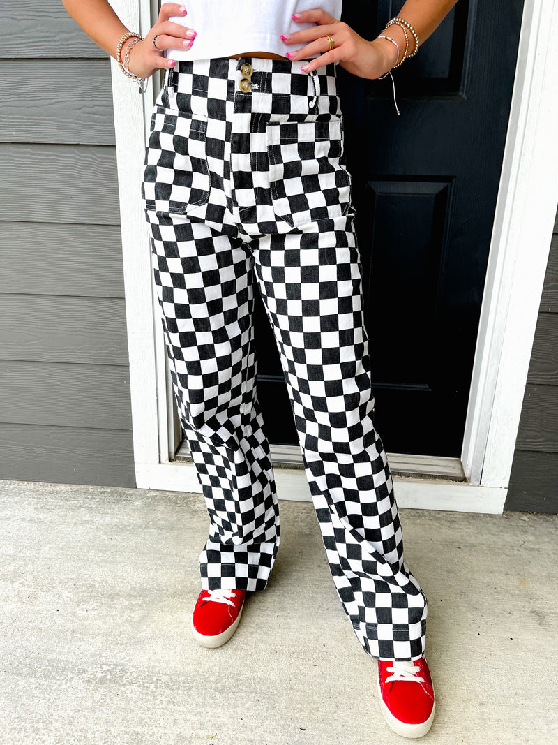 Demi Checkered Pants