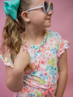 Floral Button Romper