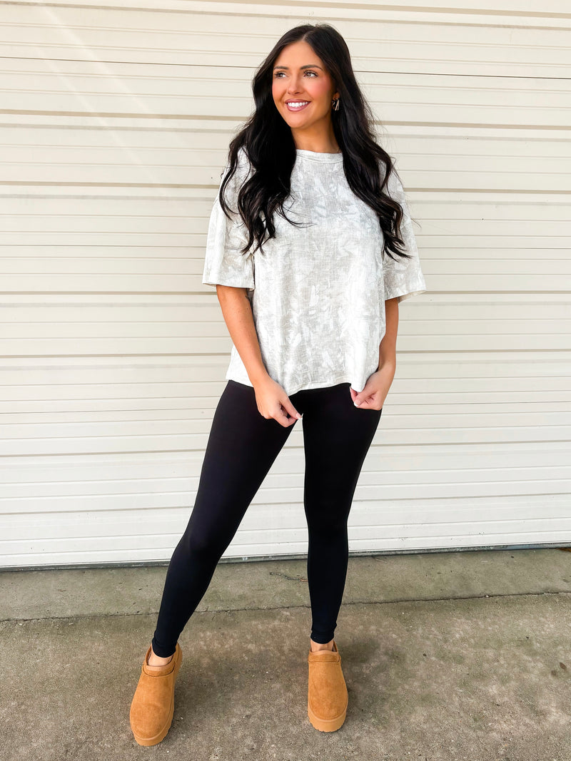 White Camo Top