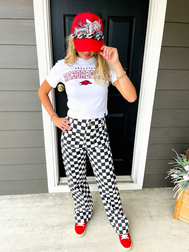 Demi Checkered Pants