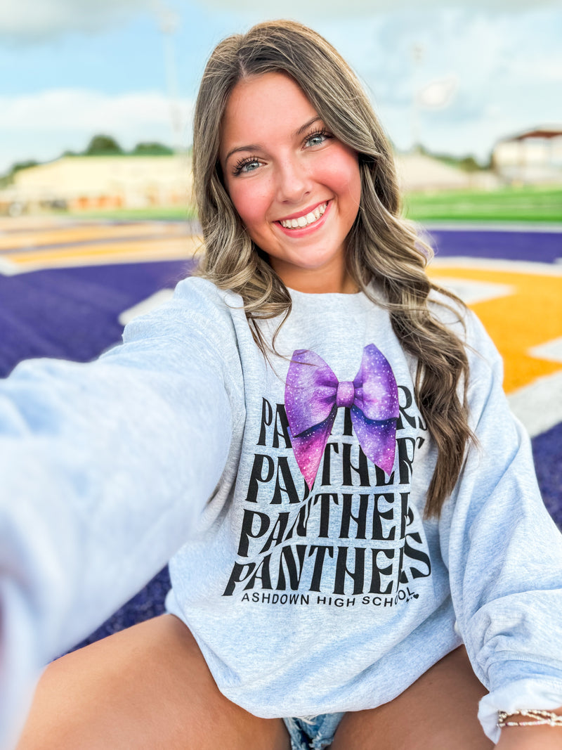 Panthers Bow Sweatshirt