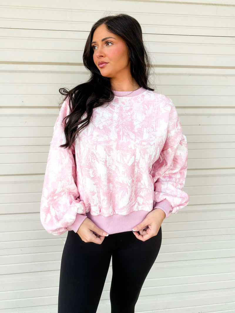 Pink Camo Sweatshirt