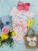 Floral Button Romper