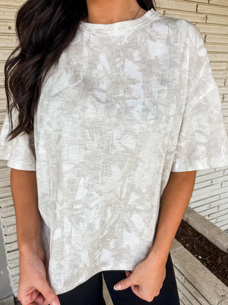 White Camo Top