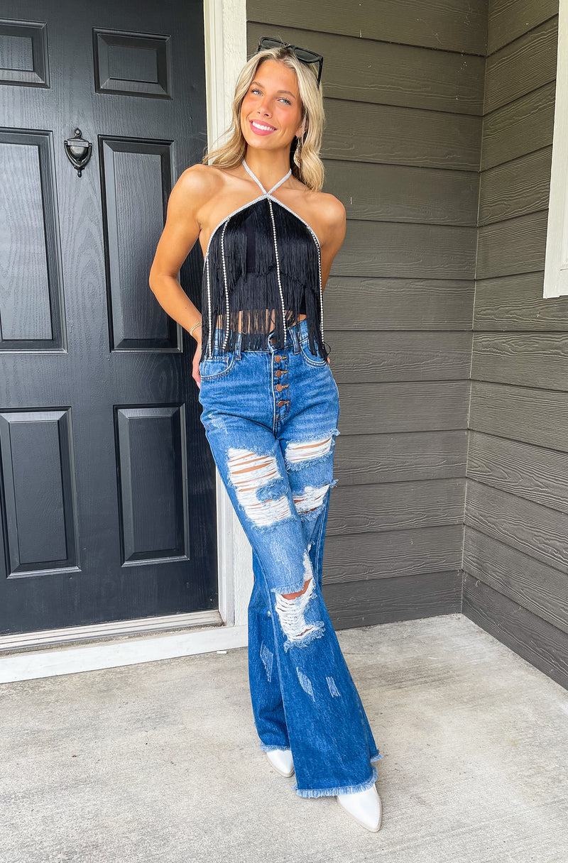 Delta Fringe Top