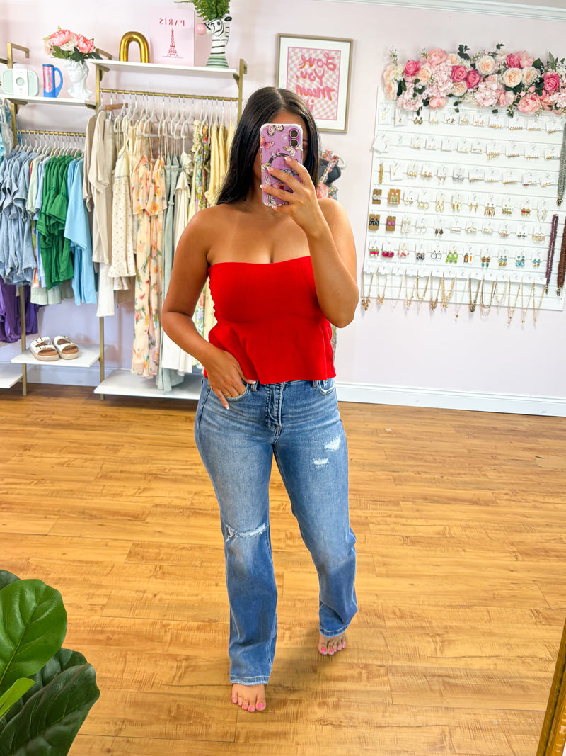 Ellie Strapless Top