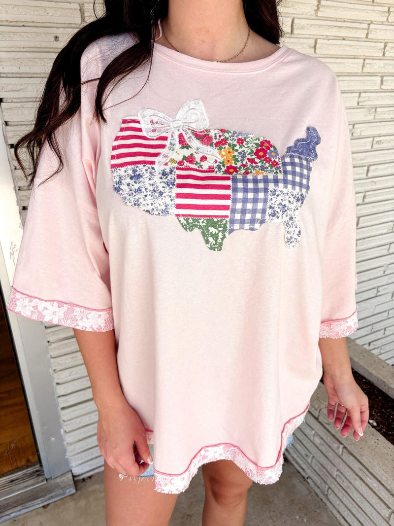 American Land Lace Top