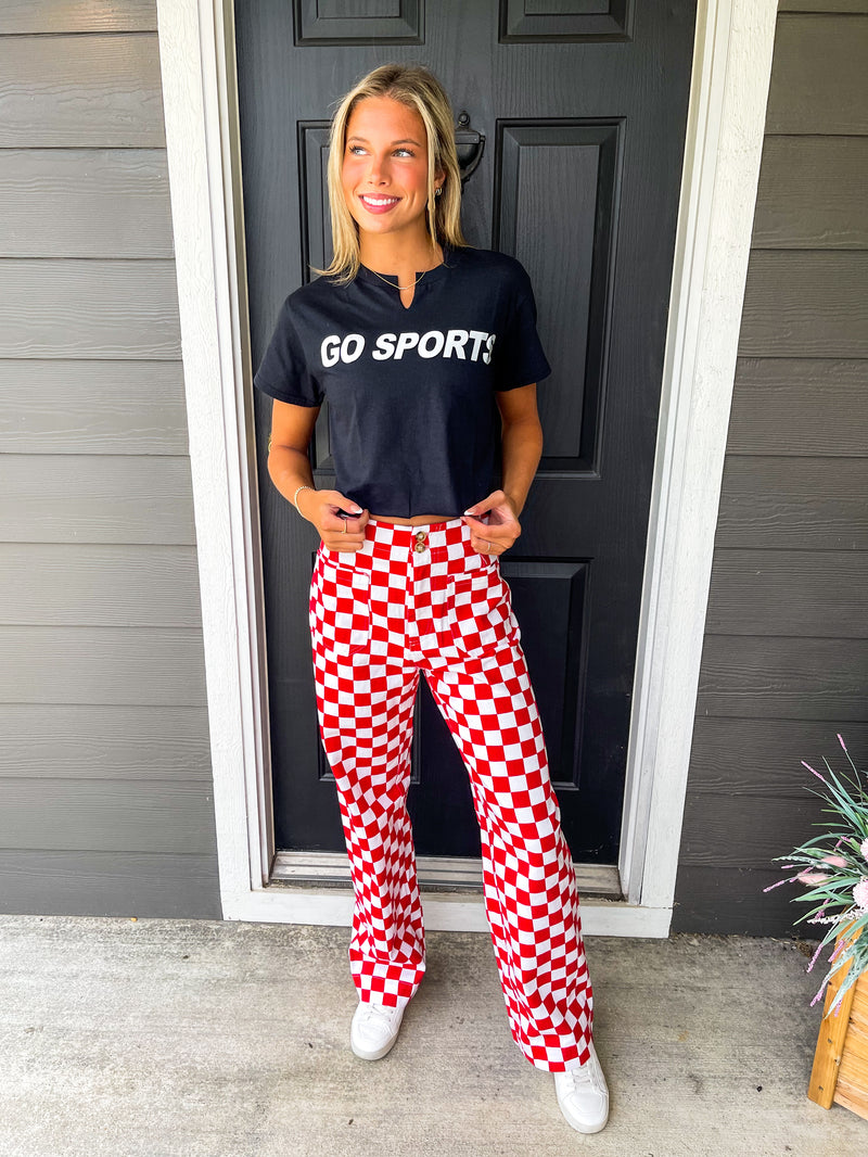 Demi Checkered Pants