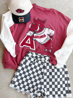 UARK Two Tone Sweatshirt