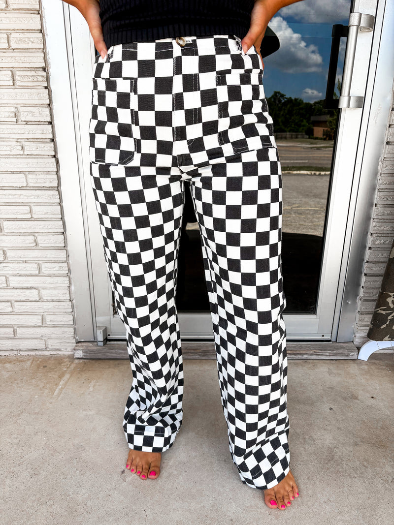 Demi Checkered Pants