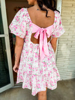 Alyssa Pink Floral Dress