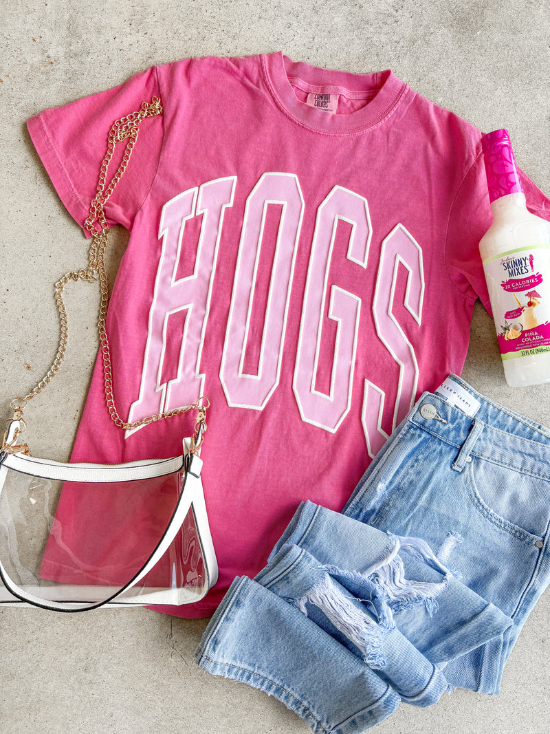 Pink Hogs Puff Tee
